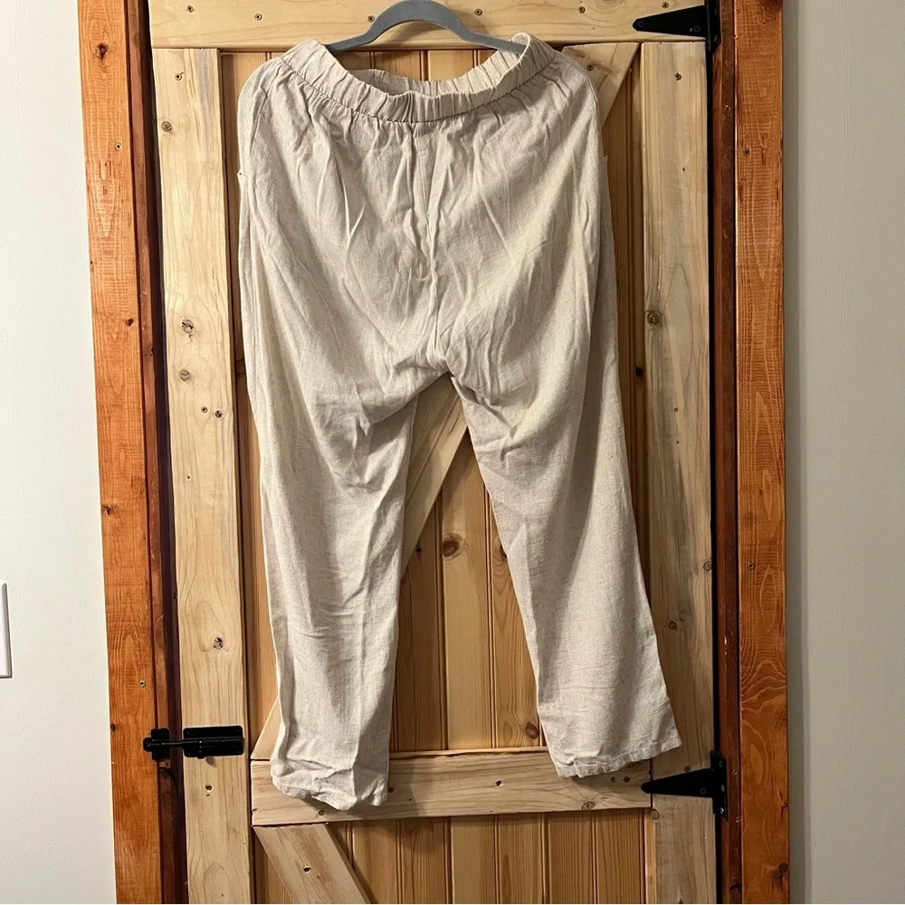 LIKE NEW✨Cropped Linen Pants - Picture 2 of 4